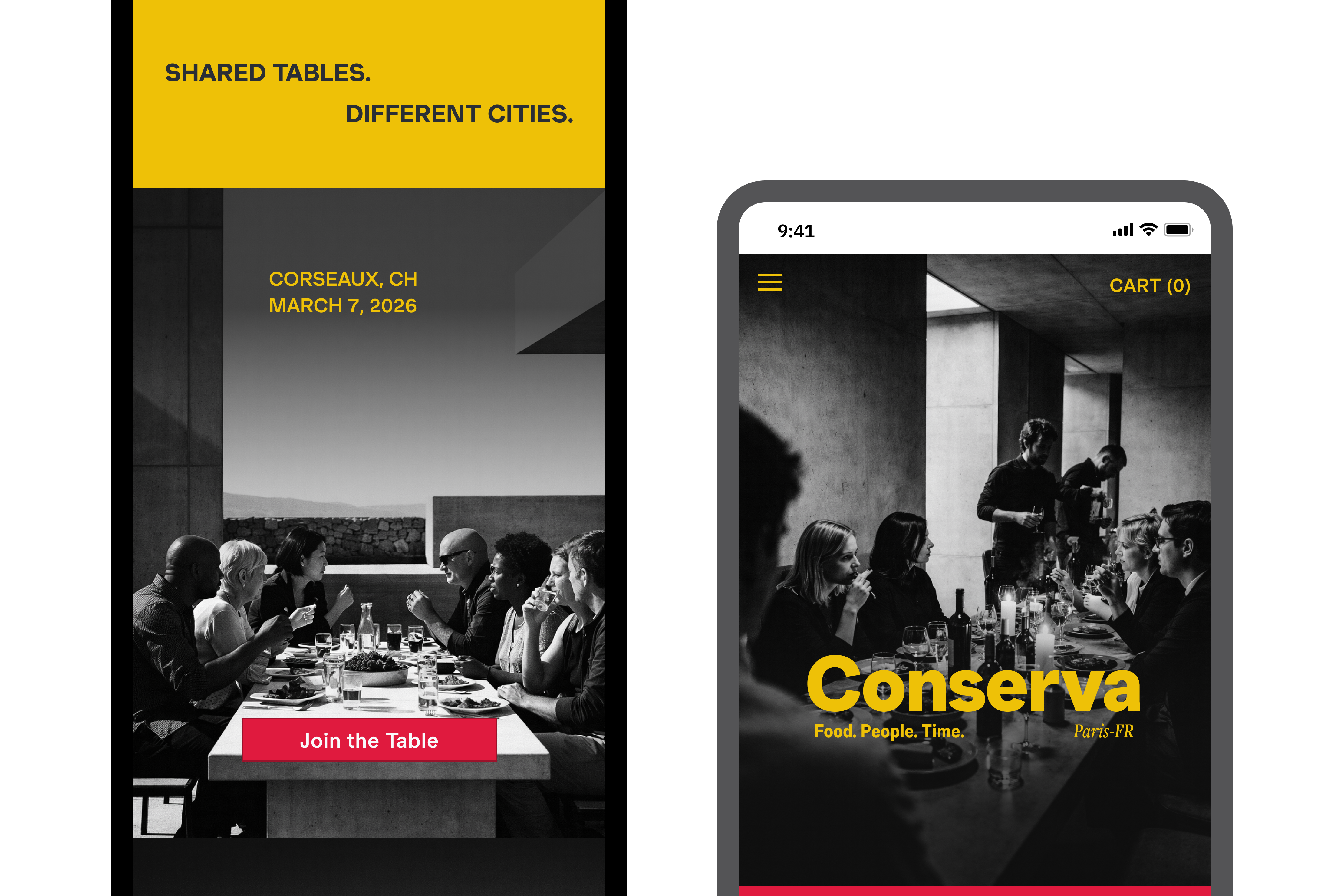 Conserva — bold, system-driven gourmet food platform